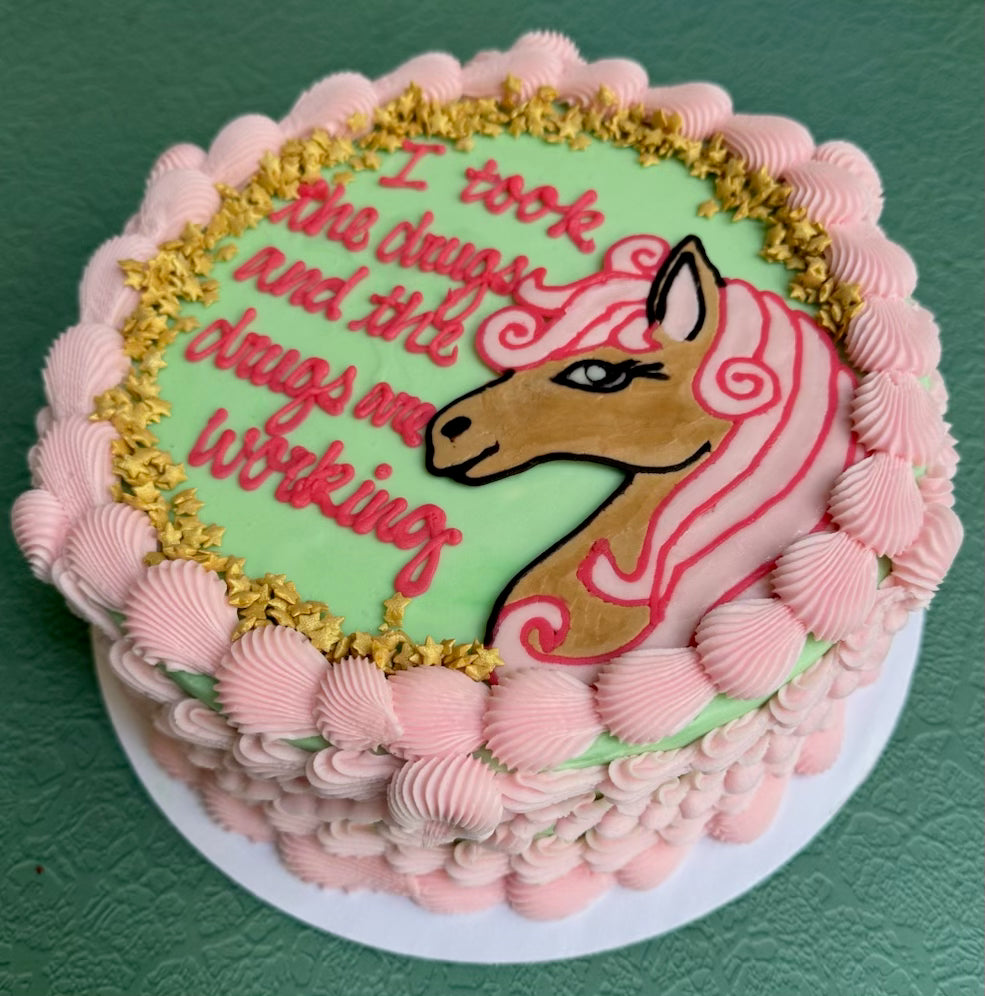 Hand-Drawn Cake