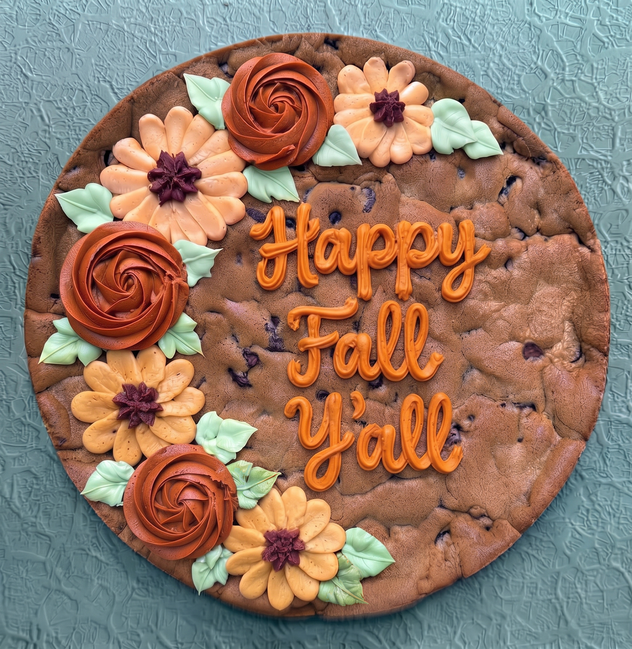 Fall Florals Cookie Cake