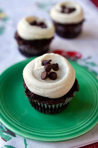 Gluten-Free Vegan Chocolate Chip Cupcake