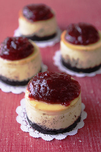 White Chocolate Cranberry Cheesecake